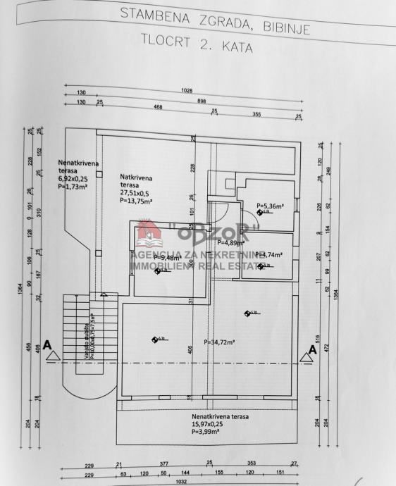 bibinje-apartmanska kuća- drugi red od mora - slika 15