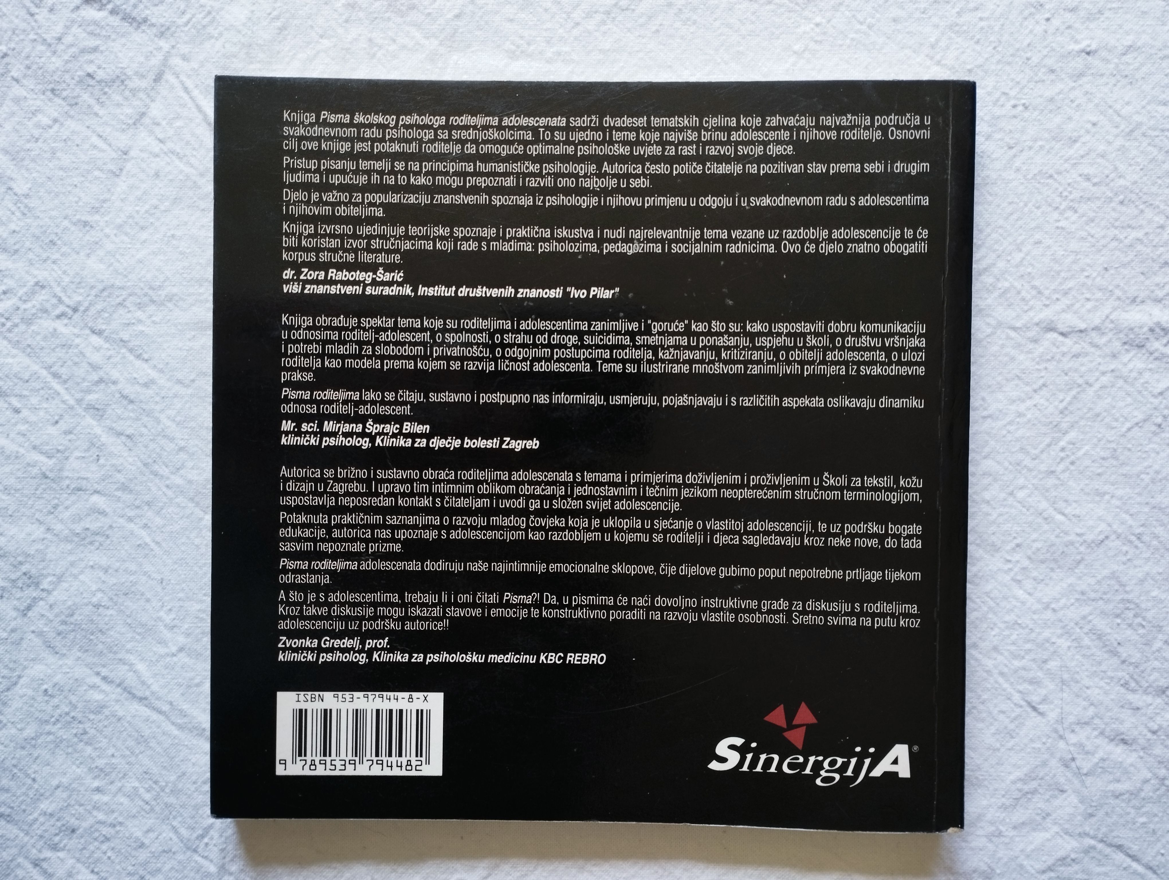 m. paradis šprajc - pisma školskog psihologa roditeljima adolescenata - slika 2
