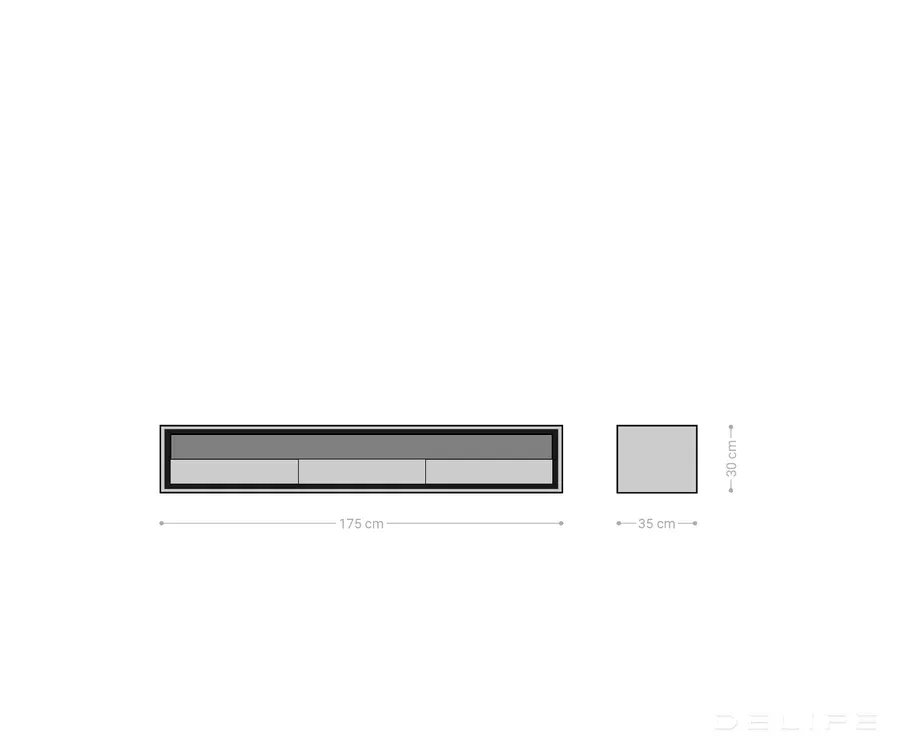 komoda stonegrace 175cm, materijal: bagrem - slika 7