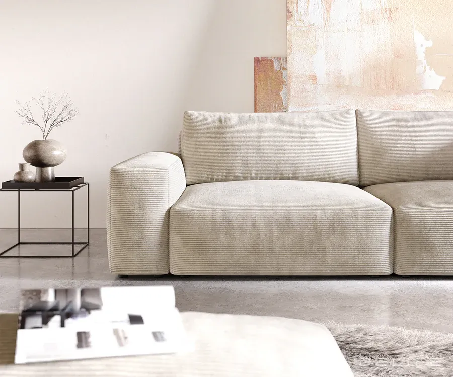 sofa lanzo xl 256x105cm, materijal: rebrasta tkanina - slika 3