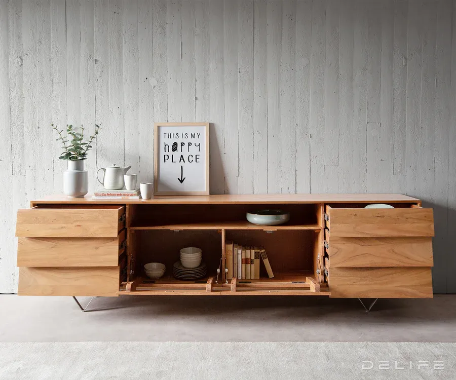 komoda eloi 240x40cm, materijal: bagrem - slika 4