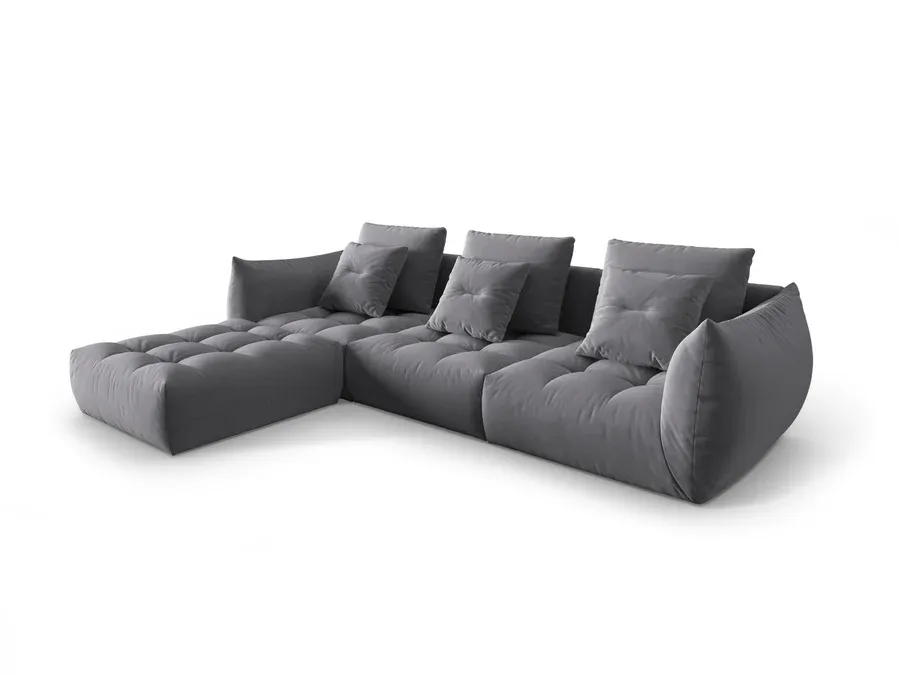 bloom kutna garnitura, 332x216 cm, materijal: baršun - slika 2