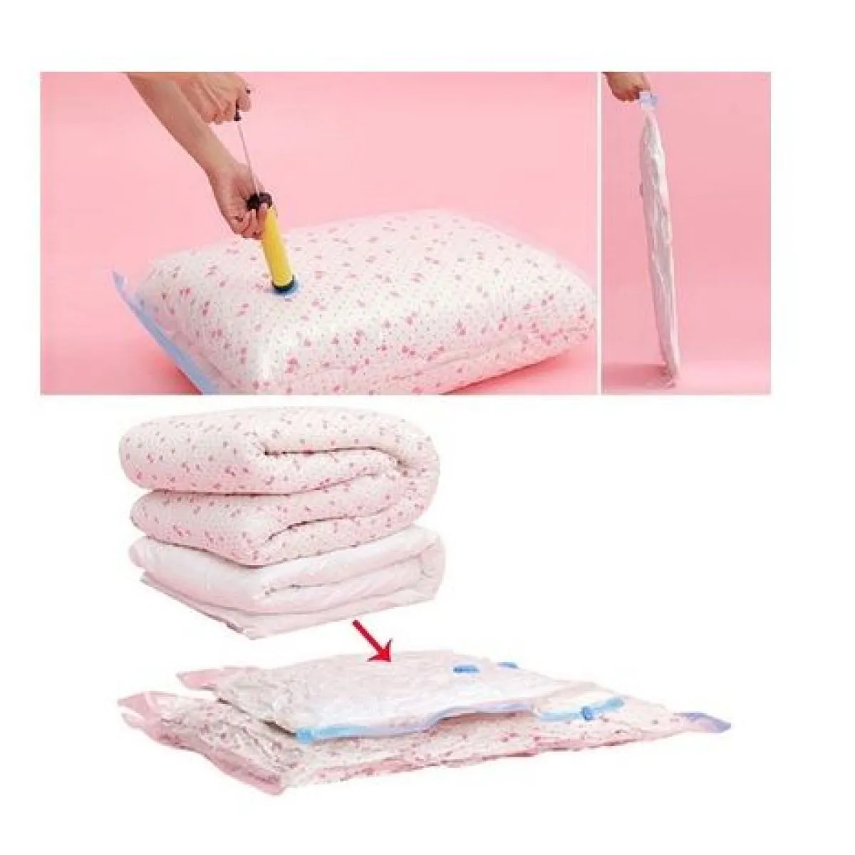 (4kom paket) vakum vreće space bag -xxl dimenzije 120 x 80 cm - slika 12