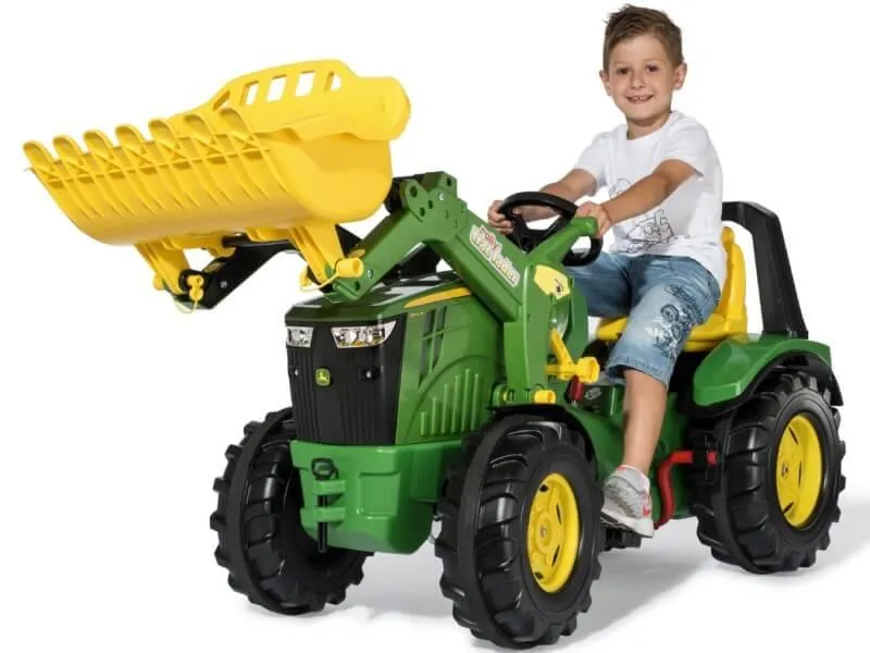 rolly toys john deere 8400r traktor na pedale sa utovarivačem - slika 3