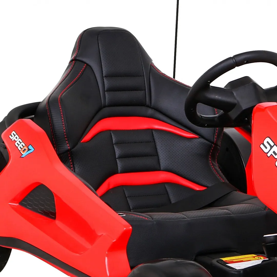 go-kart na akumulator speed 7 drift king - crveni - slika 2