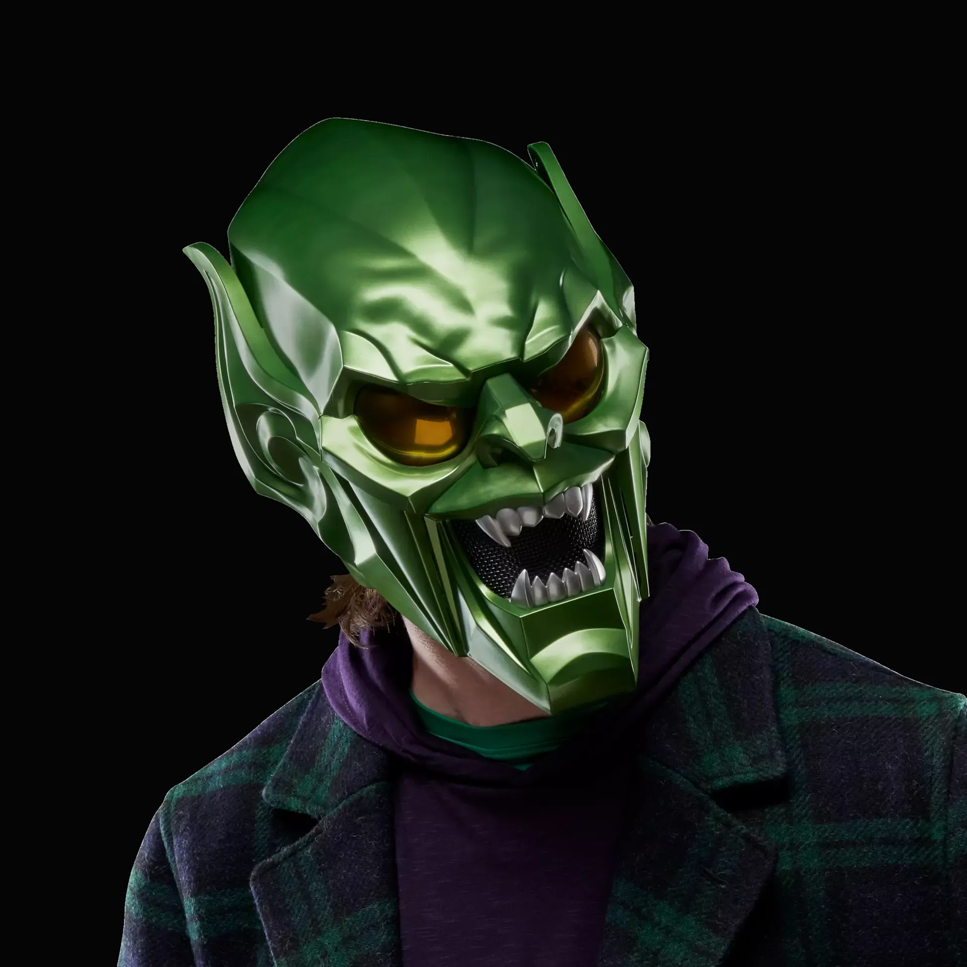 marvel legends series – green goblin premium roleplay helmet - slika 9