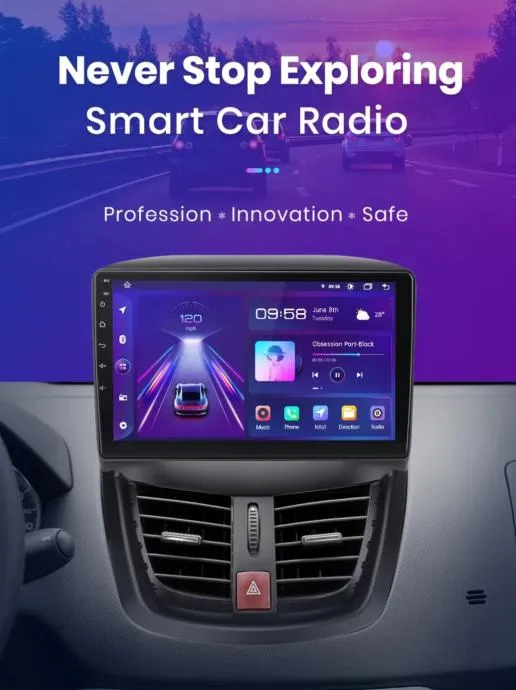 original android za peugeot 207 2006-2015 multimedija gps + kamera - slika 9