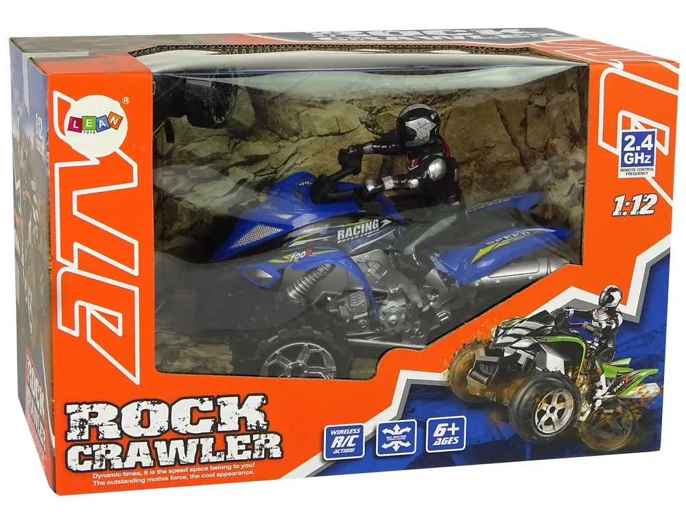 quad rock crawler tricycle remote controlled 1:12 2.4g blue - slika 8