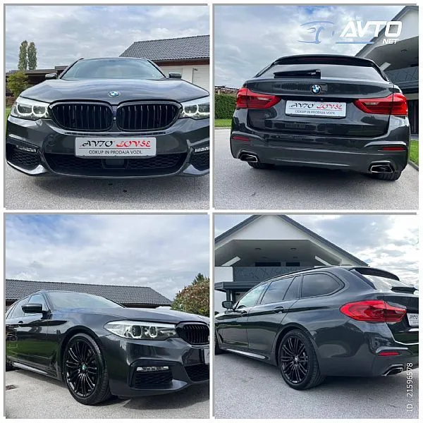 bmw serije 5 touring: 520d m sport-led-navi-kam 360-tow-odličan - slika 8