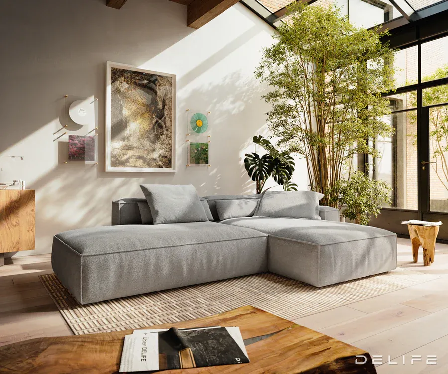 modularna garnitura freestyle 310x200cm, strukturirana tkanina - slika 2