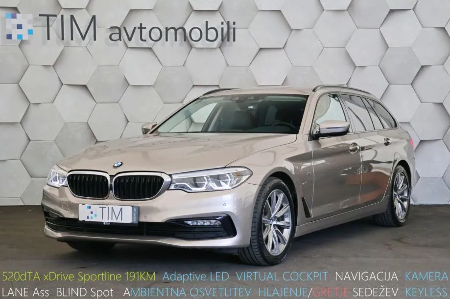 BMW serija 5 Touring: 520dA xDrive Sportline 191KM Adapt.LED VIRTUAL - Ljubljana
