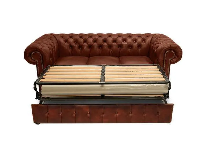chesterfield trosjed ležaj class leather | 3-sjedišta - slika 2