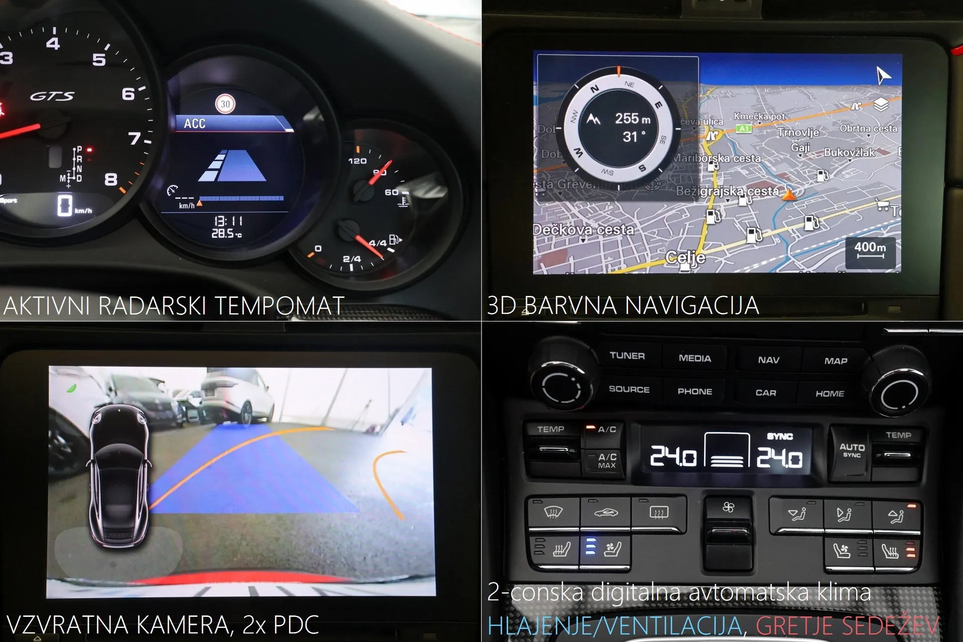 porsche 911 3.0 carrera 4 gts coupe pdk adapt.led pasm pdls+ - slika 12
