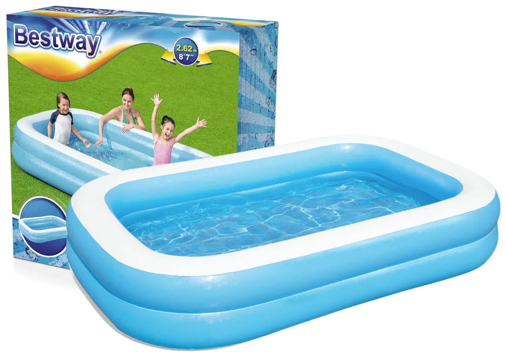 bazen na napuhavanje 262x175x51 cm bestway 54006 - slika 2