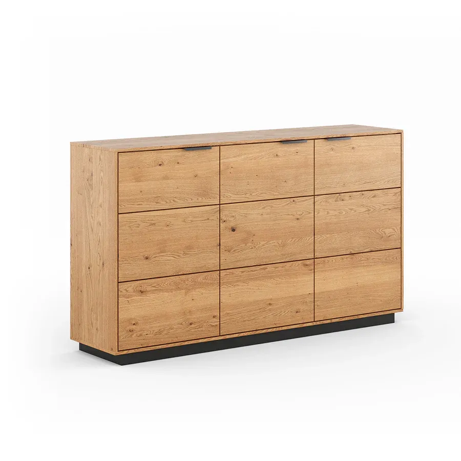 Komoda Tirano 154x39 cm, Materijal: Masivno Drvo Hrast - Čakovec