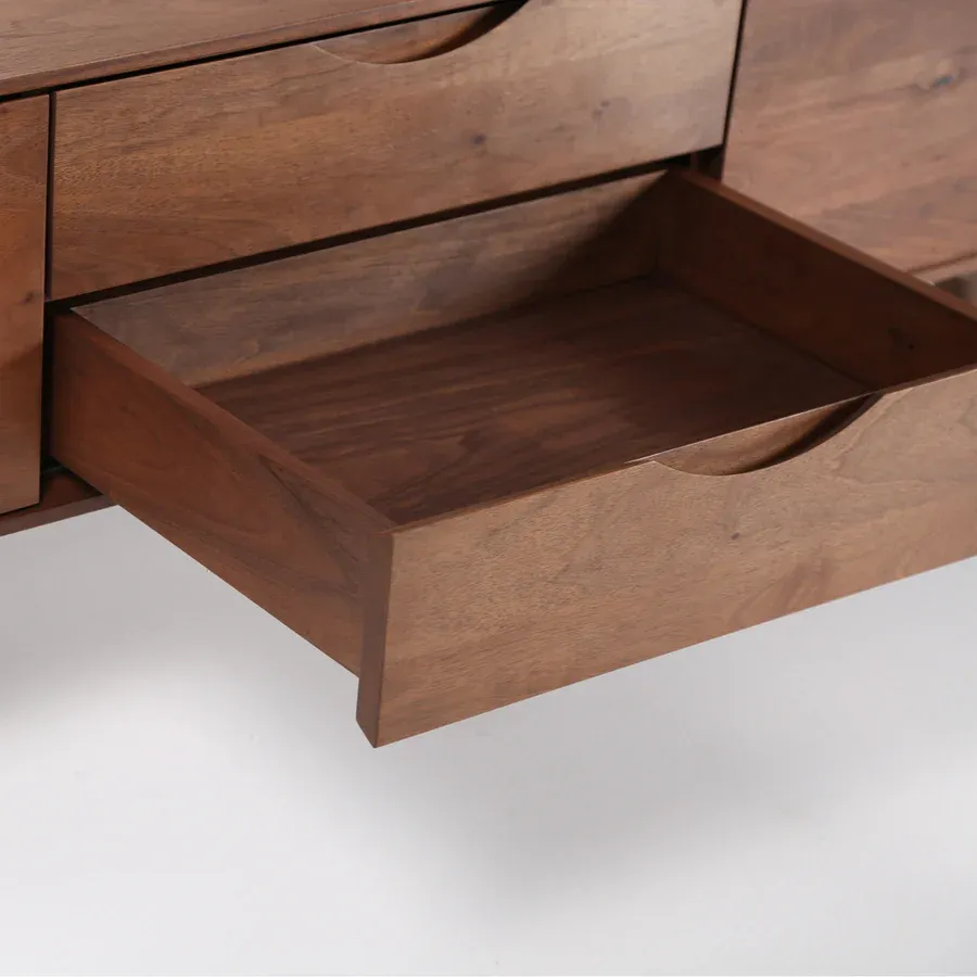 tv komoda primo bassa 160x41.5cm, materijal: puno drvo orah - slika 6