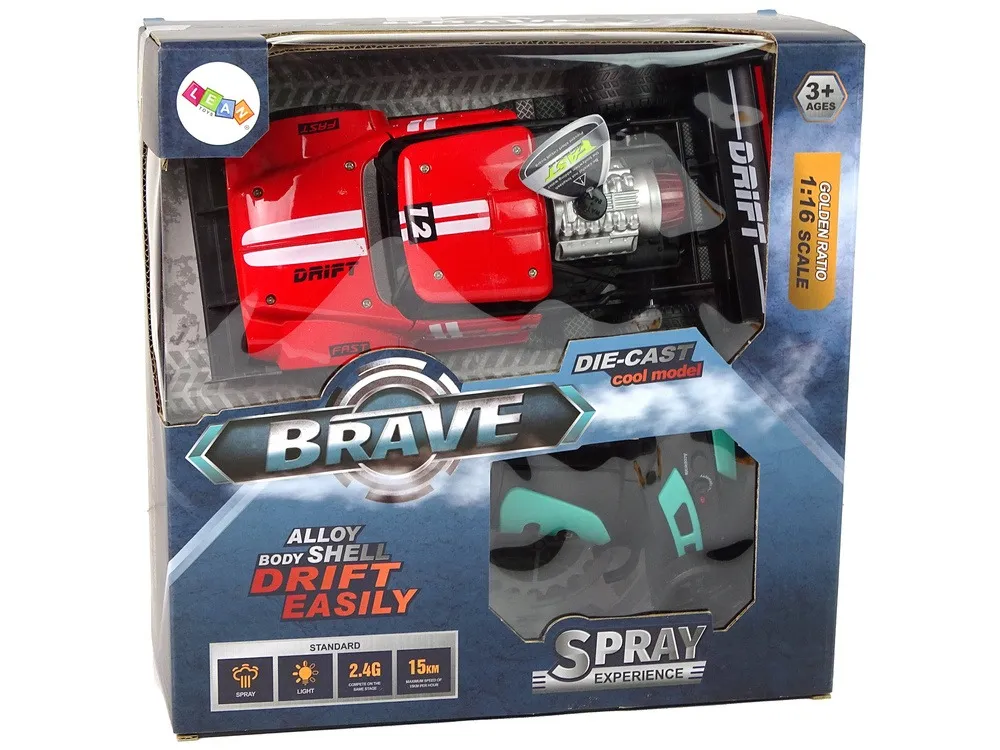 auto na daljinsko upravljanje sports car r/c 1:16 - crveni - slika 10