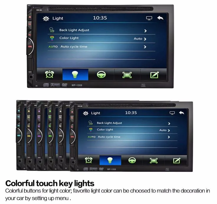 2din auto radio dvd, aux, mp3, usb,sd kartica, bluetooth + daljinski - slika 8