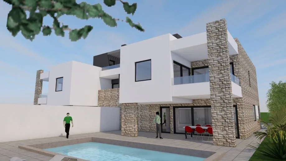 vrsi, zukve, kuća s bazenom (319m2), 300 metara do mora, novogradnja! - slika 3