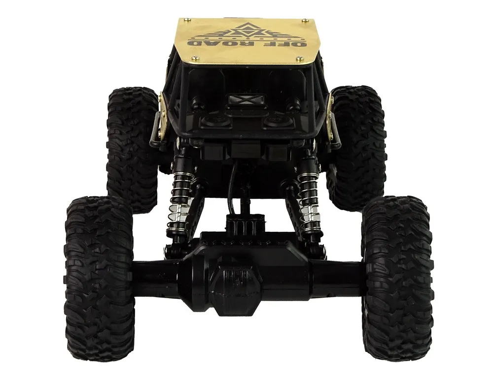 auto rc high wheels 1:18 plastic black gold - slika 5