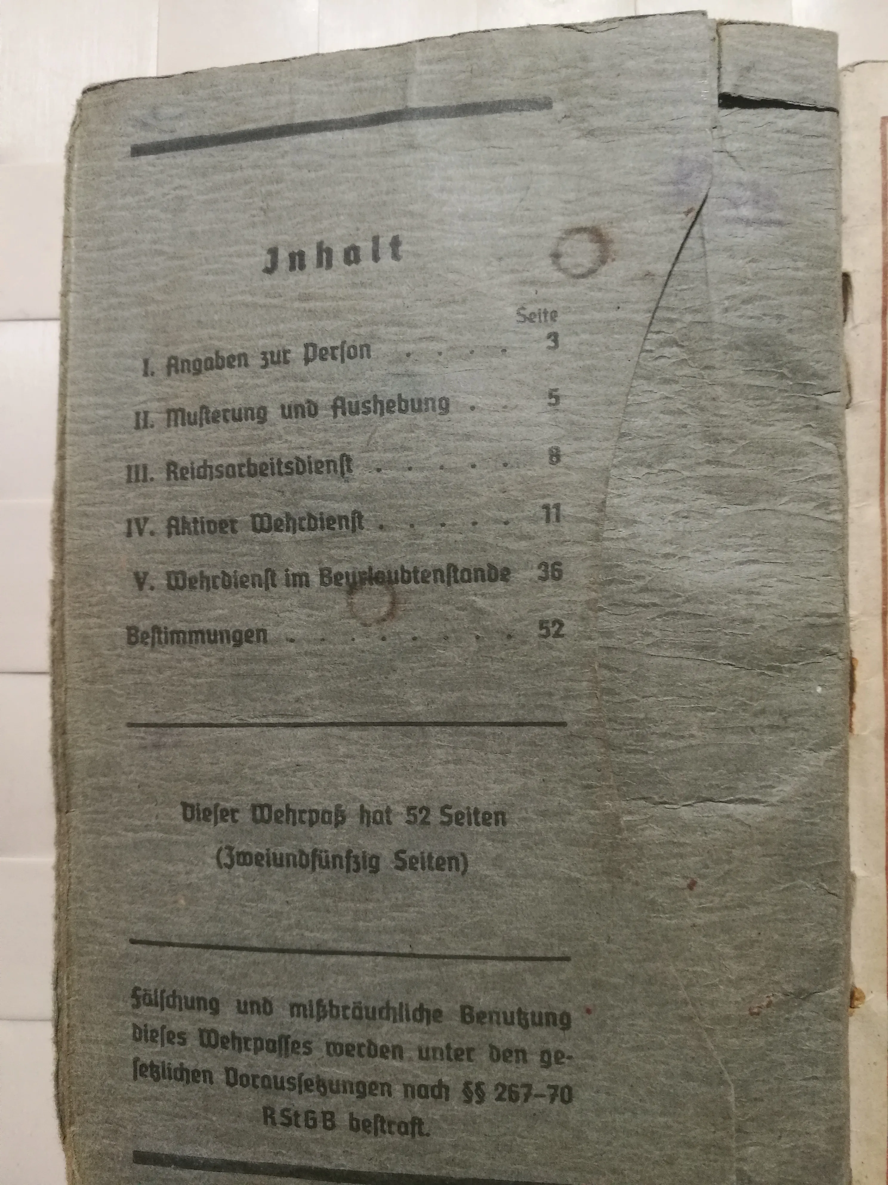 wehrmacht vojna knjižica 1942-1945 ww2 - slika 3