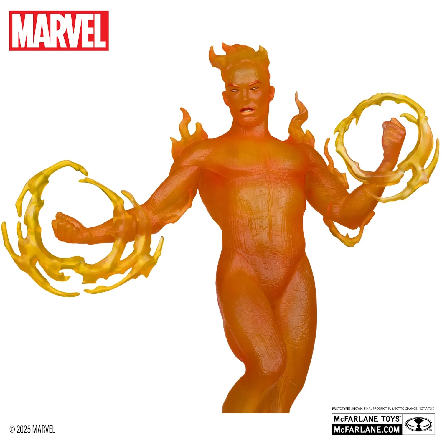 mcfarlane marvel – human torch figura, 29cm + stripmarvel 2-in-one #10 - slika 5