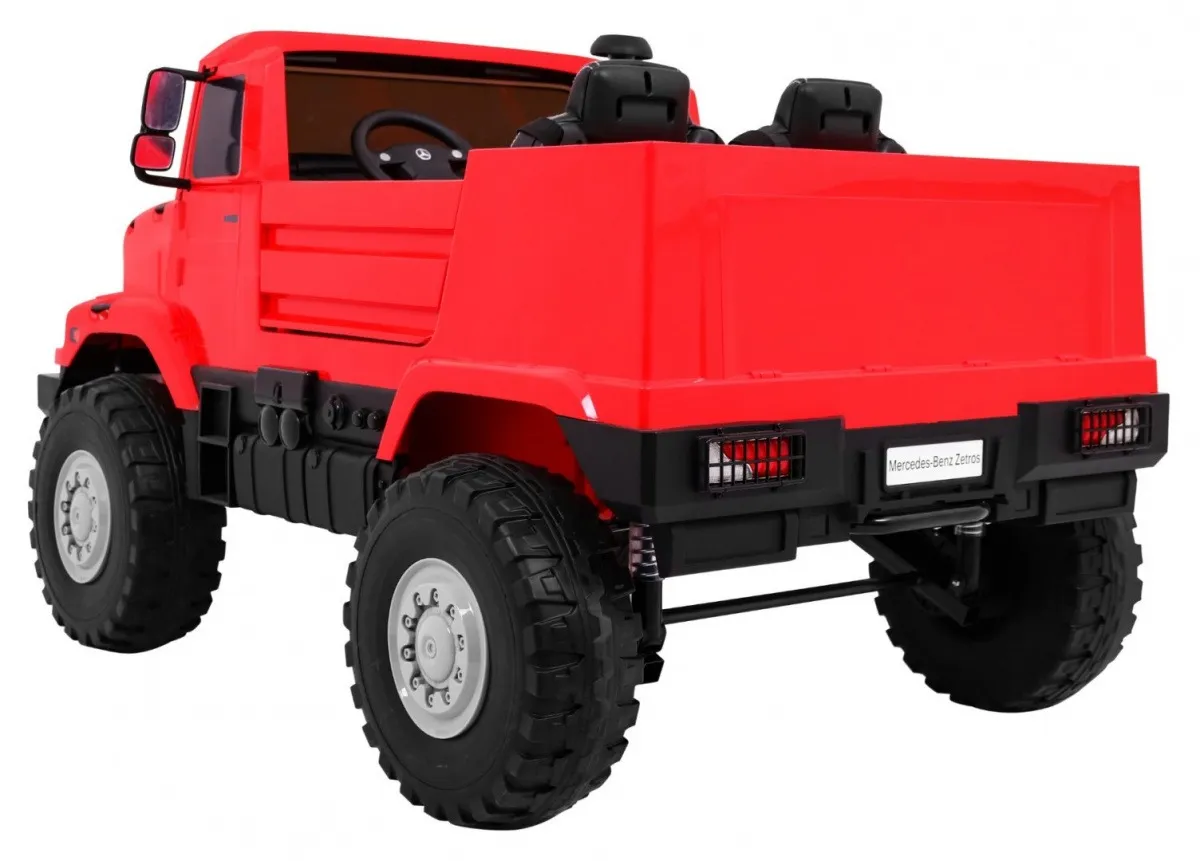 licencirani auto na akumultor mercedes benz zetros - crveni - slika 4