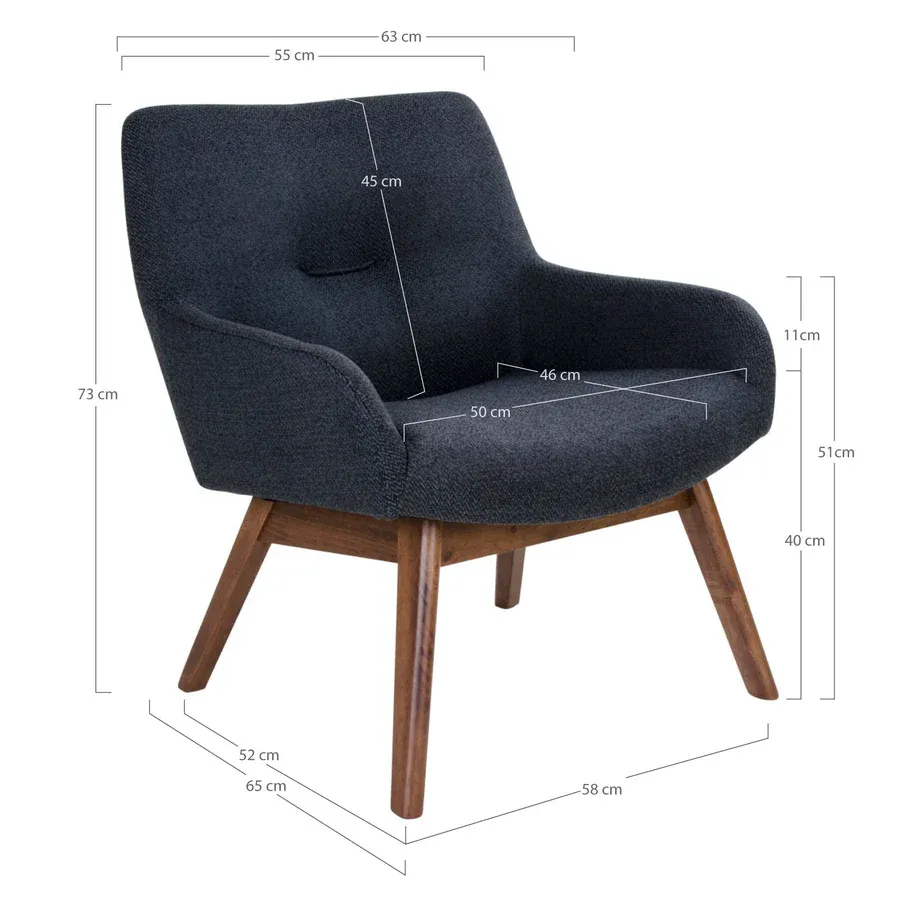 fotelja london, materijal: tkanina - slika 5