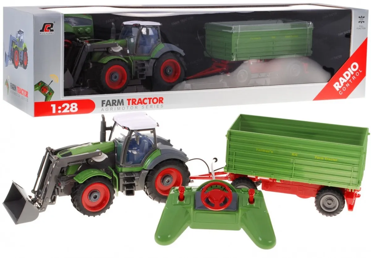 TRAKTOR with a trailer in 1 28 scale - Mursko Središće
