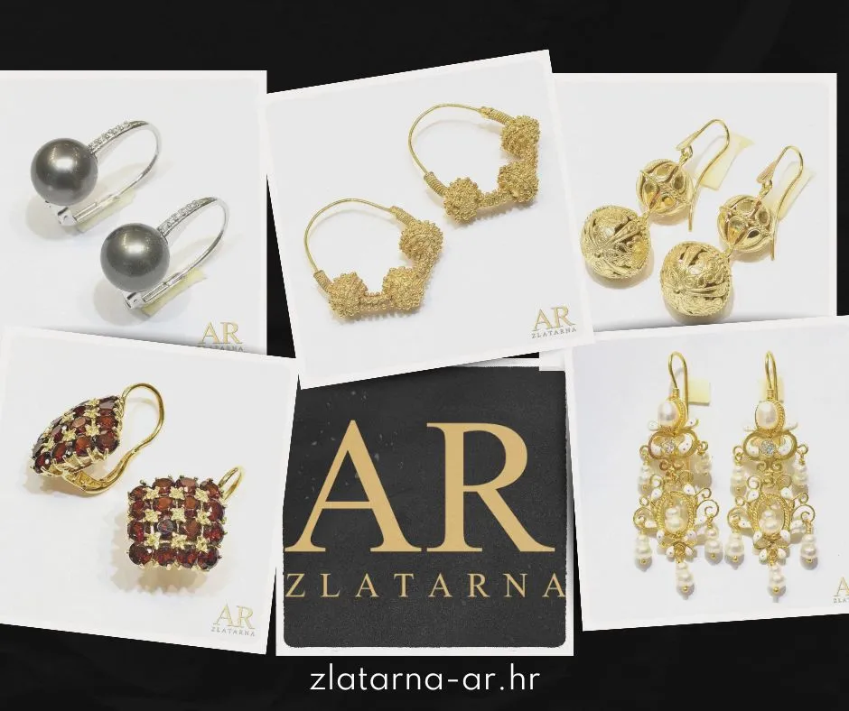 Zlatarna AR - naušnice - Zadar