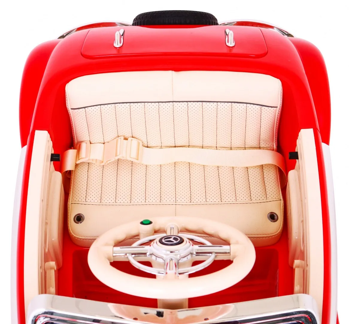 licencirani auto na akumultor mercedes benz retro type 540a - crveni - slika 5
