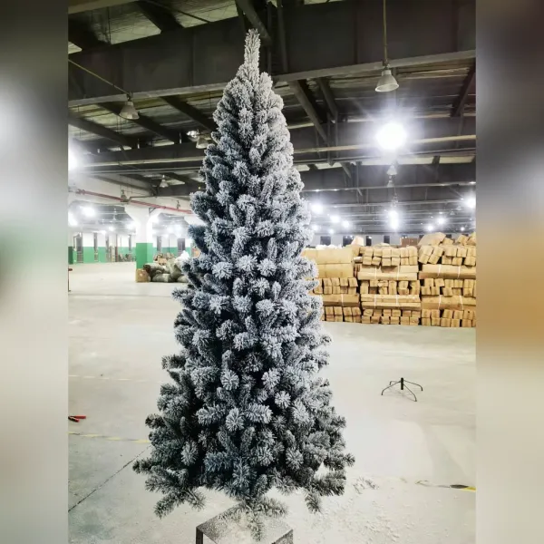 (210cm) frosted pine - umjetni bor sa snježnim efektom - slika 4