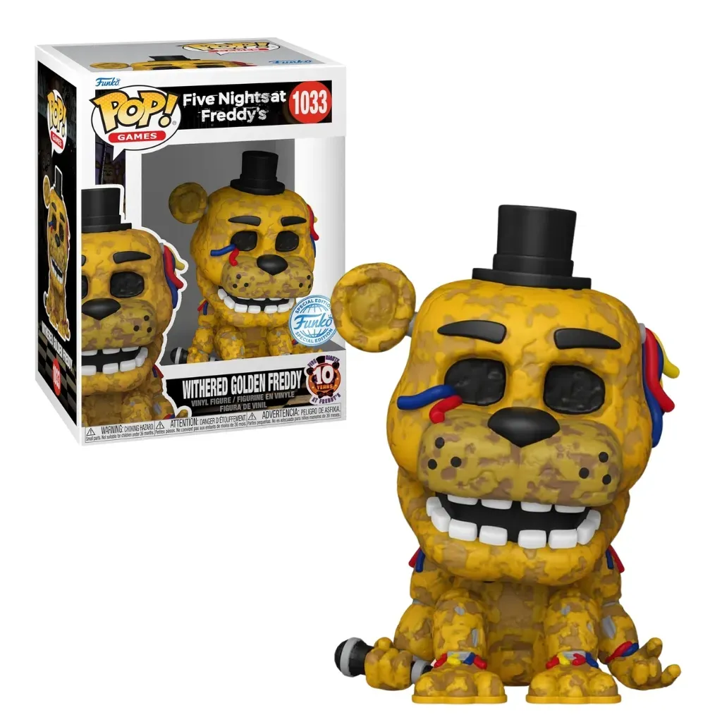 funko pop! games five nights at freddy’s – withered golden freddy 1033 - slika 4