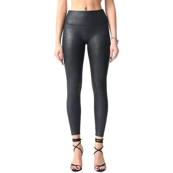 kožne tajice visokog struka - slim fit skinny - slika 4