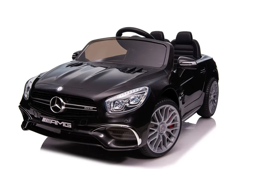 licencirani auto na akumulator mercedes sl65 s lcd - crni/lakirani - slika 7