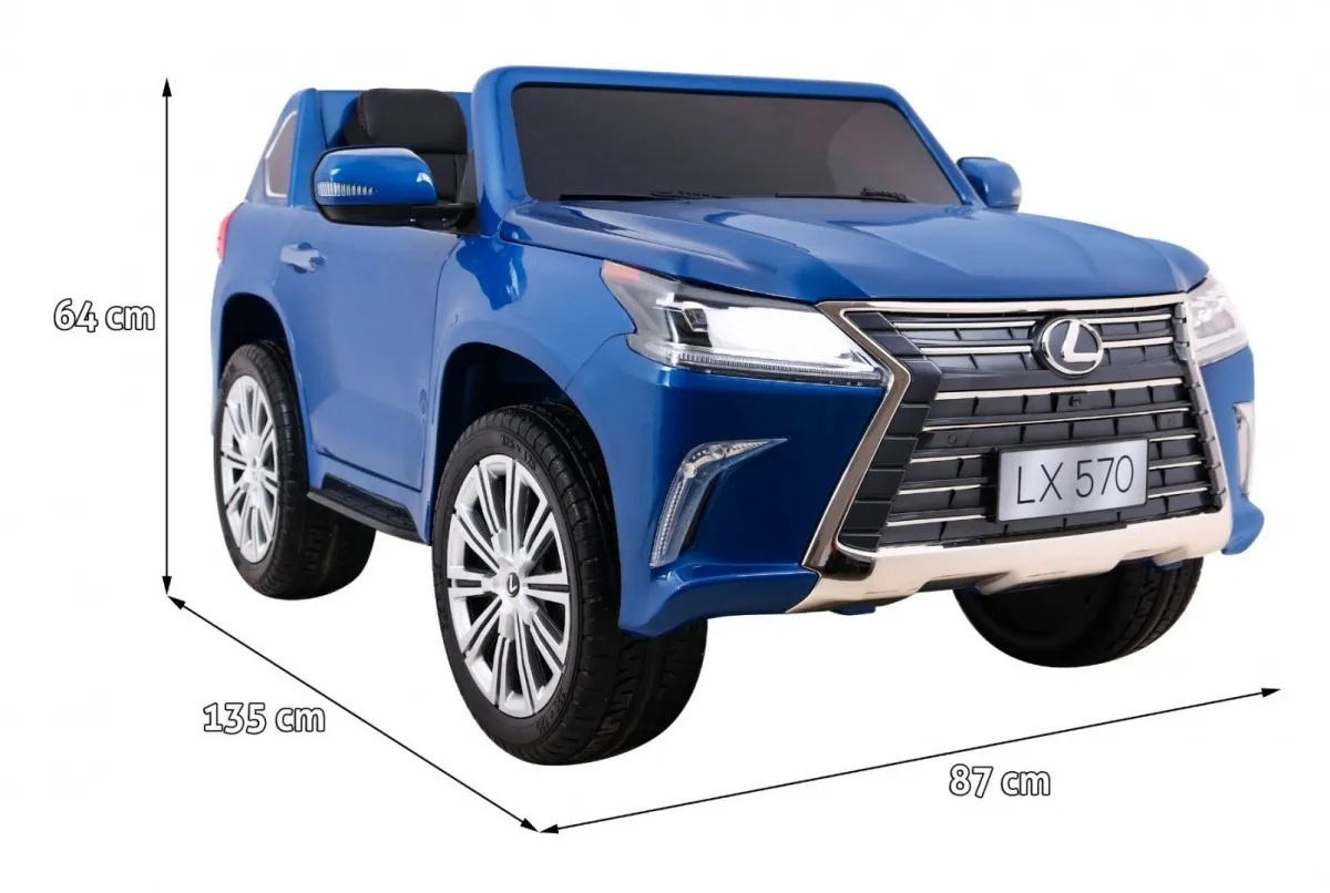 licencirani auto na akumulator lexus lx570 4x4 - dvosjed - plavi - slika 2