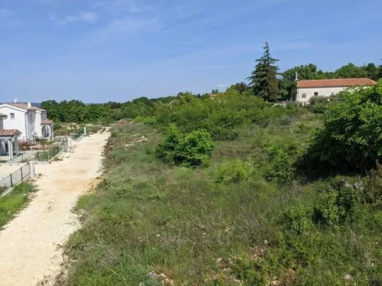 labin, zemljište s građevinskom dozvolom, pogled na more 616 m2 - slika 2