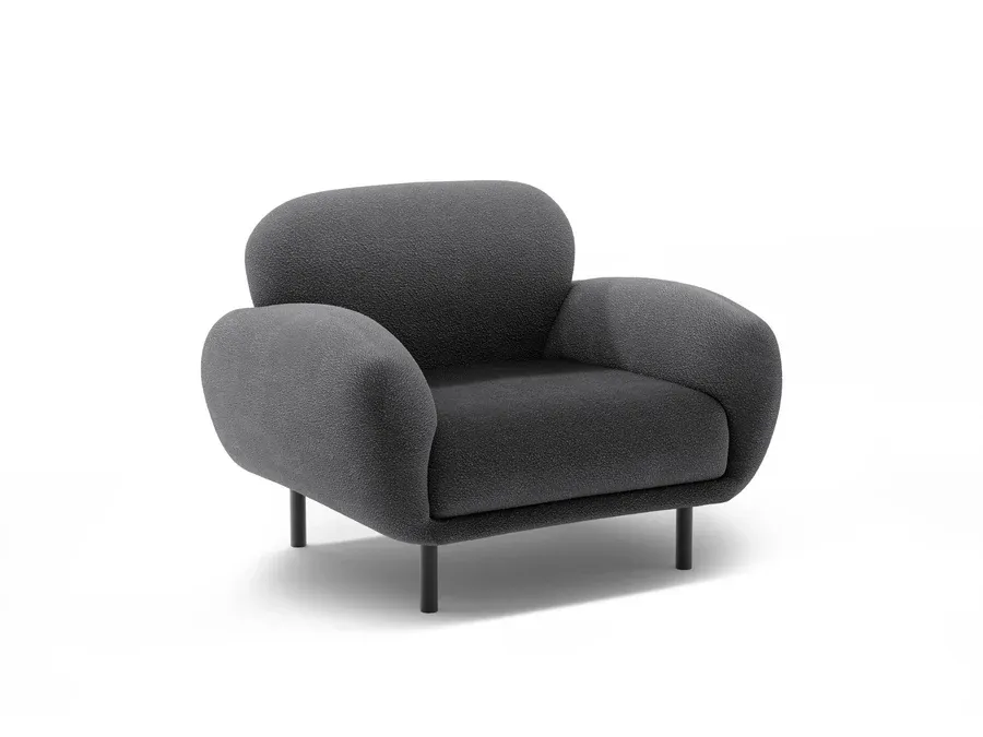 fotelja poppy, 90x72cm, materijal: boucle - slika 2