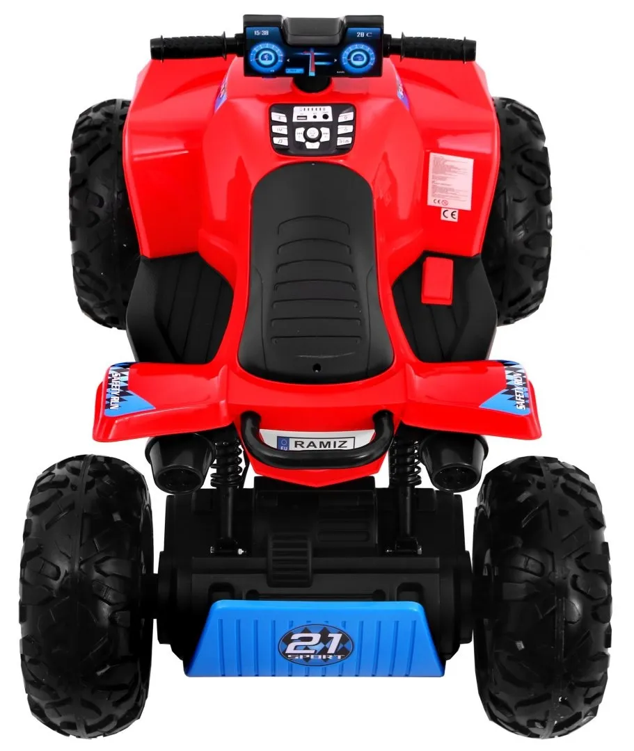 quad na akumulator sport run 4 x 4 - crveni - slika 5