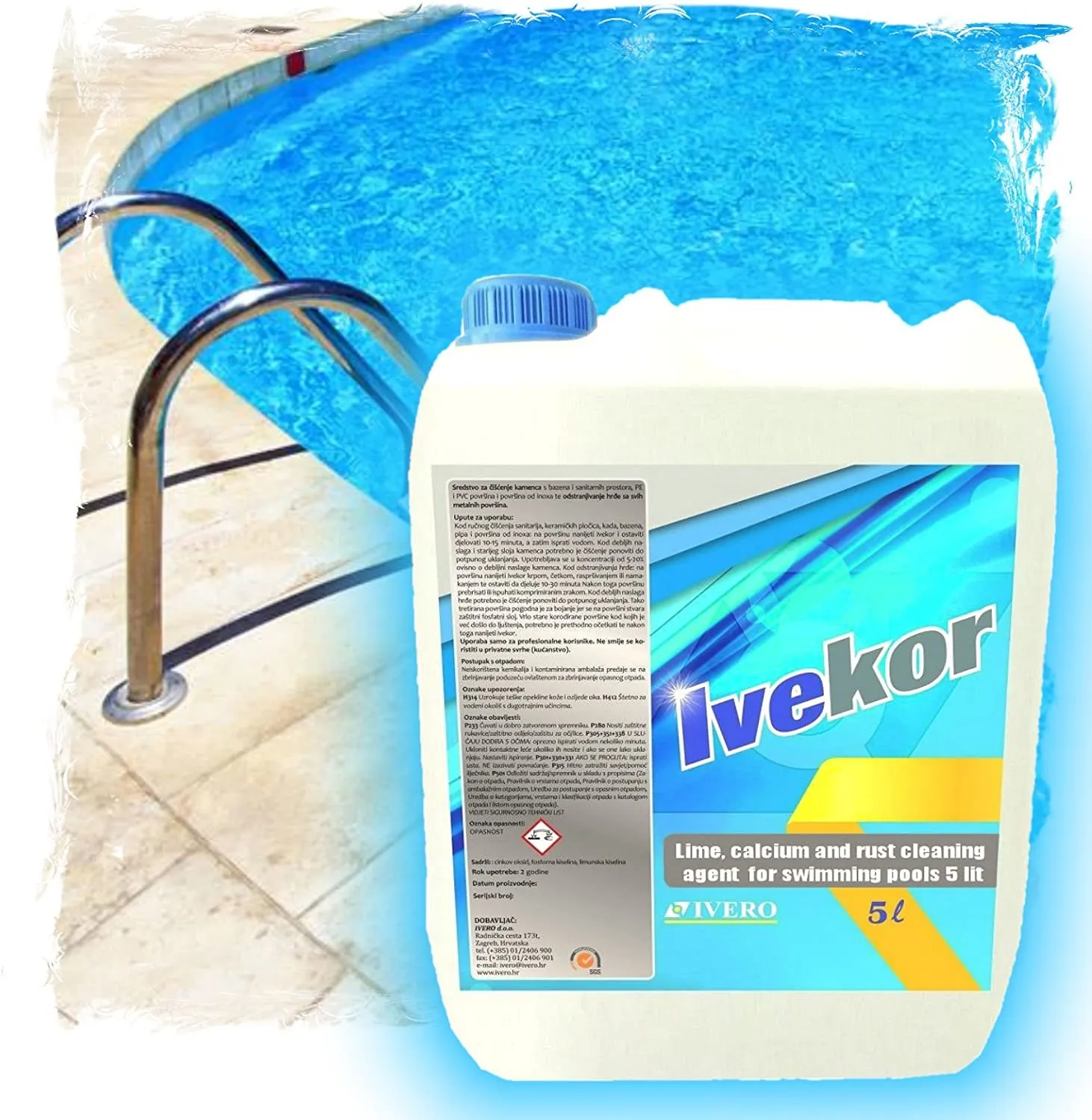 Ivekor 5l čistač za rub bazena i SPA filter - Zagreb