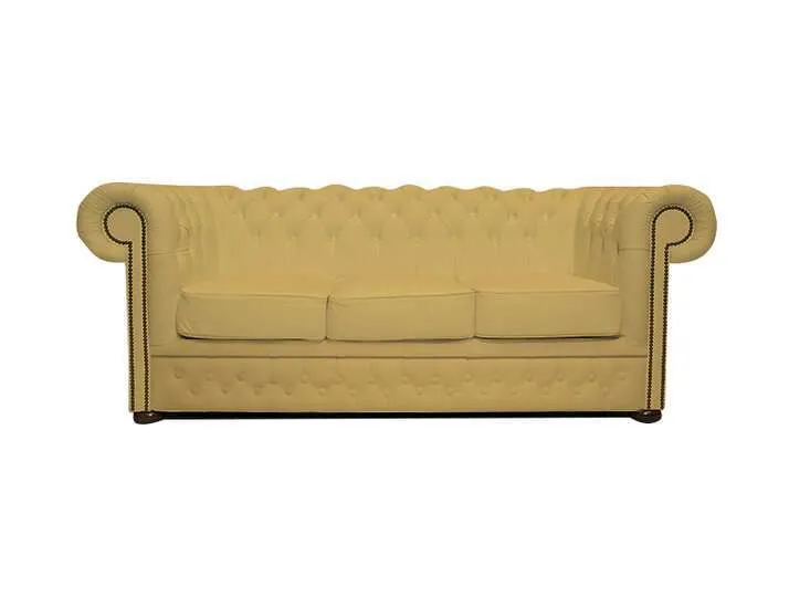 chesterfield trosjed first class leather | 3-sjedišta - slika 1