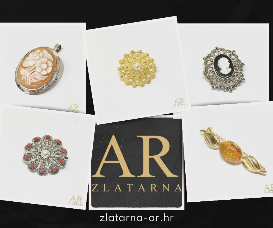 Zlatarna AR - broševi - Zadar