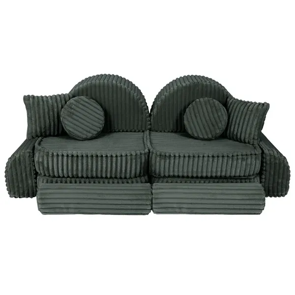 modularna sofa - šumsko zelena - slika 5