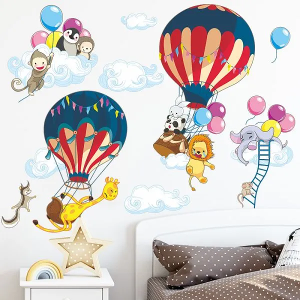zidna naljepnica hot air balloon - slika 2