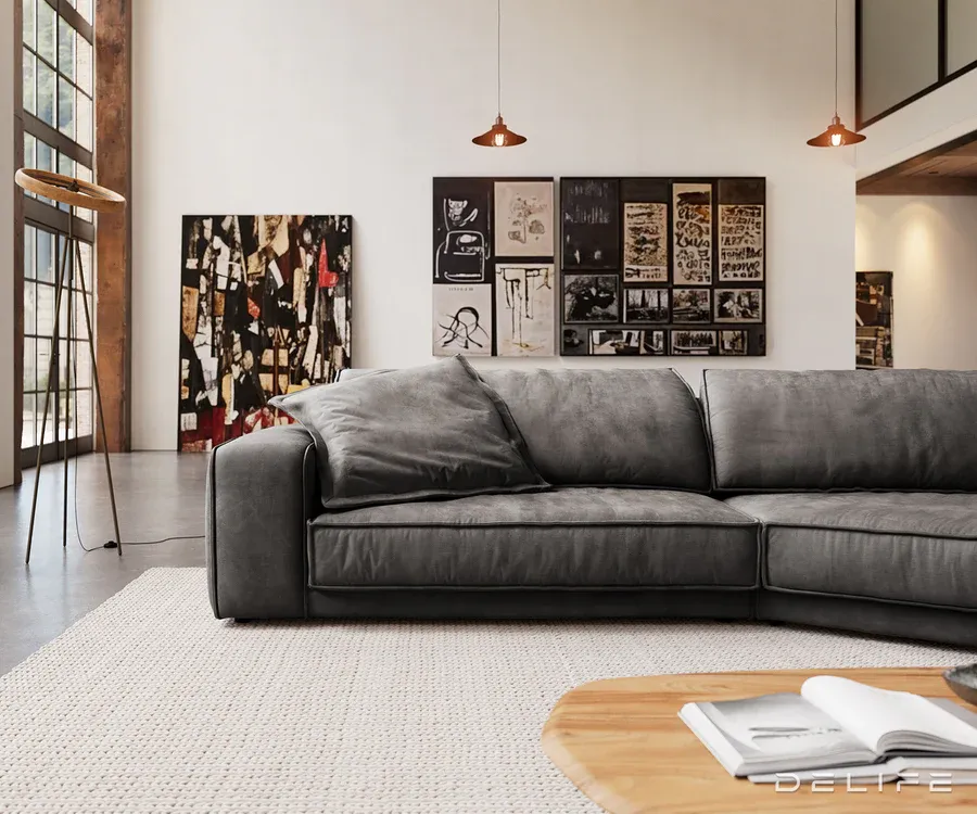 sofa snoosh 400x200cm, materijal: mikrofibra - slika 2