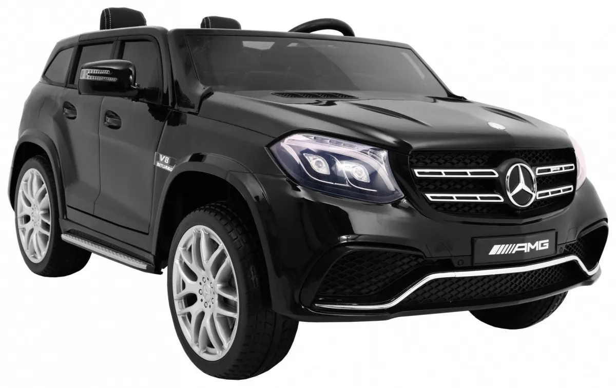 licencirani auto na akumultor mercedes amg gls63 4wd- crni/lakirani - slika 6