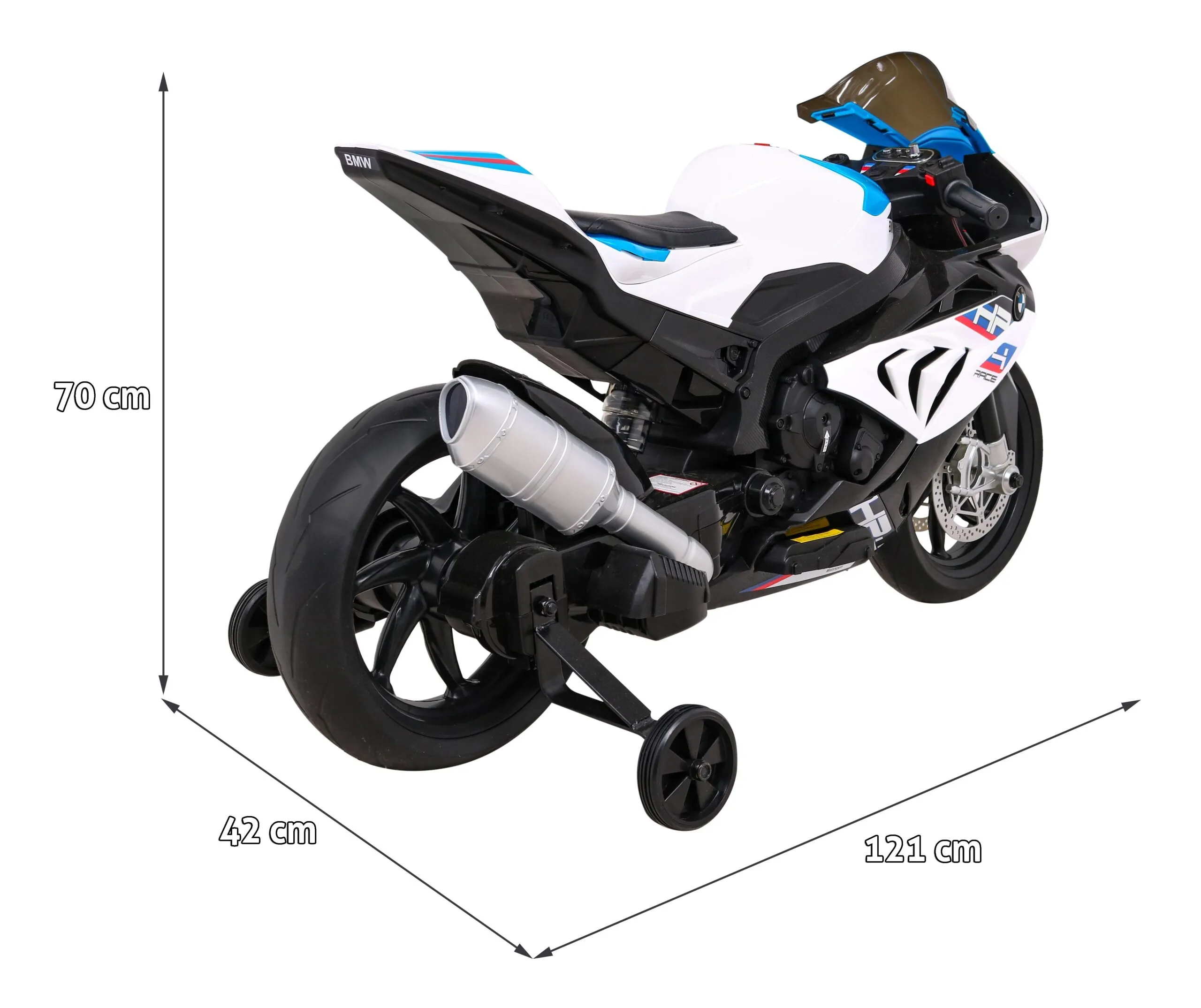 licencirani motor na akumulator bmw hp4 - bijeli - slika 7