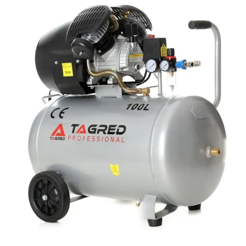 klipni kompresor 100 l, v2, 8 bara, 380 l/min, 230v - slika 4