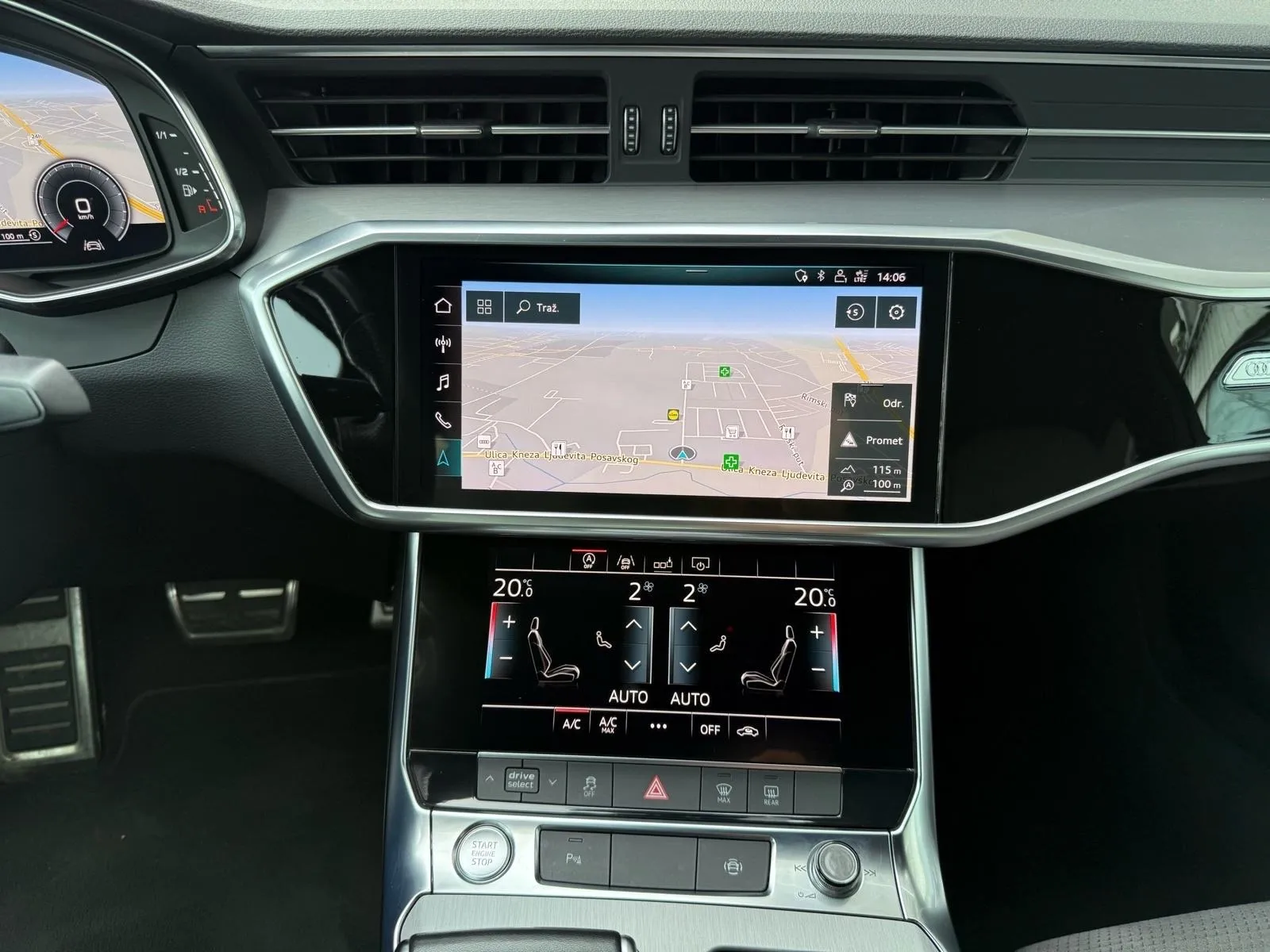 audi a6 40 tdi s-tronic s-line °virtual°alcantara°matrix°kamera°alu 20 - slika 15