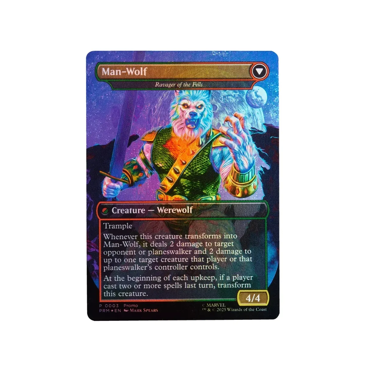 marvel legends series: mtg – man-wolf figura, 15cm - slika 2
